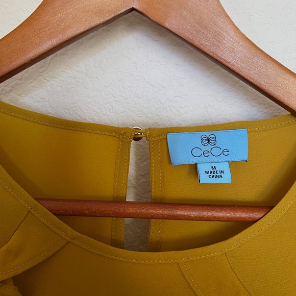 CECE Blouse in Ochre Yellow Size M - Picture 3 of 6